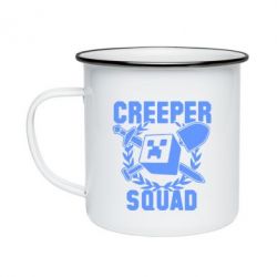 Кружка эмалированная Creeper Squad - PrintSalon
