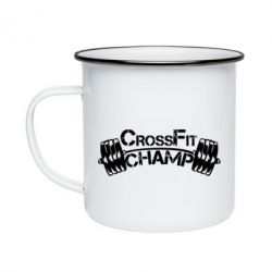 Кружка эмалированная CrossFit Champ - PrintSalon