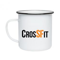 Кружка эмалированная CrossFit SF - PrintSalon