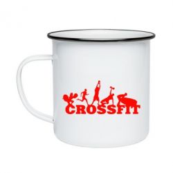 Кружка эмалированная Crossfit - PrintSalon