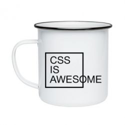 Кружка эмалированная CSS is awesome - PrintSalon