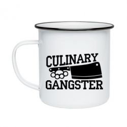 Кружка эмалированная Culinary Gangster - PrintSalon