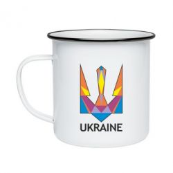 Кружка емальована Кольоровий герб - PrintSalon