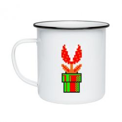 Кружка эмалированная Цветок-людоед Супер Марио - PrintSalon