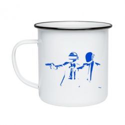 Кружка емальована Daft Punk group - PrintSalon