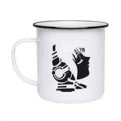 Кружка эмалированная Daft Punk - PrintSalon