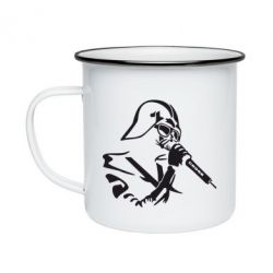 Кружка эмалированная Дарт Вейдер караоке - PrintSalon