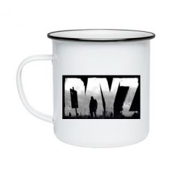 Кружка эмалированная Dayz logo - PrintSalon
