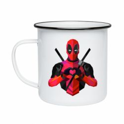 Кружка емальована Deadpool Love - PrintSalon