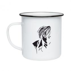 Кружка эмалированная Death Note Тетрадь Смерти - PrintSalon