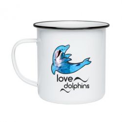 Кружка эмалированная Дельфин - PrintSalon