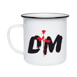 Кружка эмалированная depeche mode logo - PrintSalon