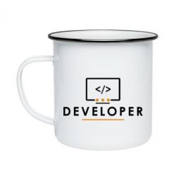 Кружка емальована Developer - PrintSalon