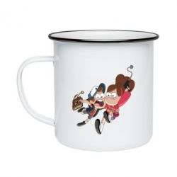 Кружка эмалированная Диппер и Мэйбл - PrintSalon