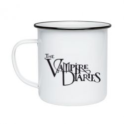 Кружка эмалированная Дневники Вампира Лого - PrintSalon