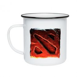 Кружка эмалированная Dota 2 3d Logo - PrintSalon