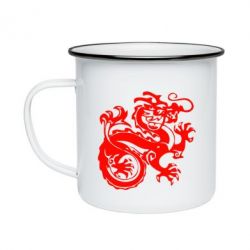 Кружка эмалированная Дракон - PrintSalon