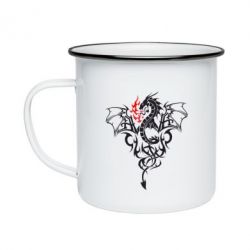 Кружка эмалированная Дракон - PrintSalon