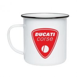 Кружка эмалированная Ducati Corse - PrintSalon