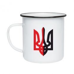 Кружка эмалированная Двокольоровий герб України - PrintSalon