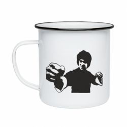 Кружка эмалированная Джеки Чан
