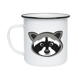 Кружка эмалированная Енотик - PrintSalon