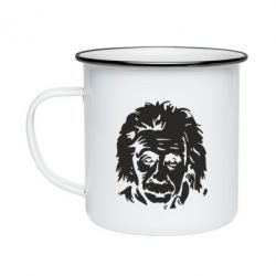 Кружка эмалированная Энштейн
