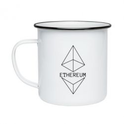 Кружка эмалированная Ethereum1 - PrintSalon