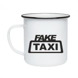 Кружка эмалированная Fake Taxi - PrintSalon
