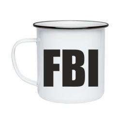 Кружка эмалированная FBI (ФБР) - PrintSalon