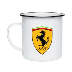 Кружка эмалированная Ferrari - PrintSalon