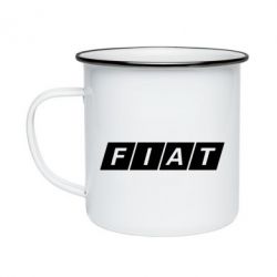 Кружка эмалированная Fiat - PrintSalon
