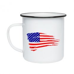 Кружка эмалированная Флаг США - PrintSalon