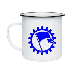 Кружка емальована Прапор у колі - PrintSalon