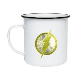 Кружка эмалированная Flash Logo - PrintSalon