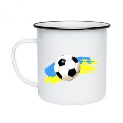 Кружка эмалированная Football of Ukraine - PrintSalon