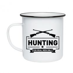 Кружка эмалированная For real men only - PrintSalon