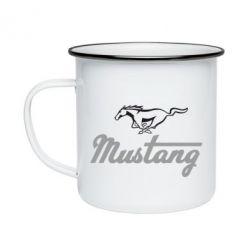 Кружка эмалированная Ford Mustang - PrintSalon