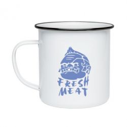 Кружка эмалированная Fresh Meat Pudge - PrintSalon