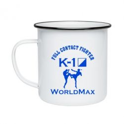 Кружка эмалированная Full contact fighter K-1 Worldmax - PrintSalon