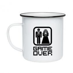 Кружка эмалированная Game Over - PrintSalon