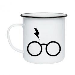 Кружка эмалированная Гарри Поттер лого - PrintSalon