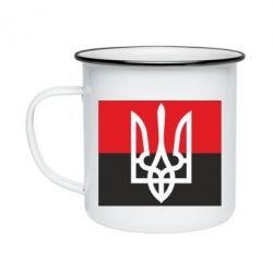 Кружка эмалированная Герб на прапорі - PrintSalon