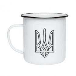Кружка эмалированная Герб України (полий) - PrintSalon
