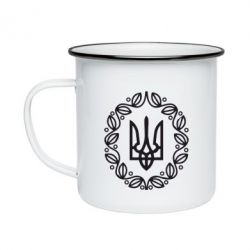 Кружка эмалированная Герб Украины - PrintSalon