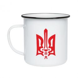 Кружка эмалированная Герб з мечем - PrintSalon