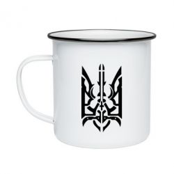 Кружка емальована Герб з металевих частин - PrintSalon