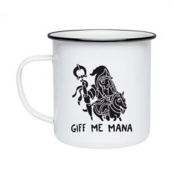 Кружка эмалированная Giff Me Mana - PrintSalon