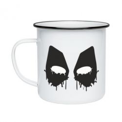 Кружка эмалированная Глаза Deadpool - PrintSalon