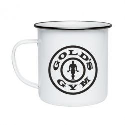 Кружка эмалированная Gold's Gym - PrintSalon